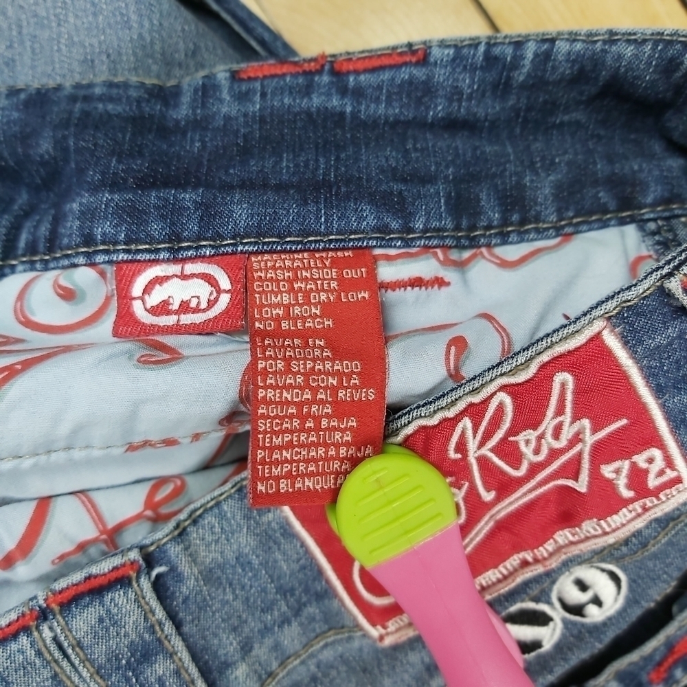 Vintage Ecko Red flare jeans low rise size 7 - Picture 6 of 7